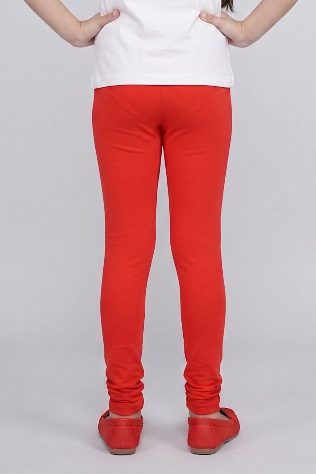 Red Slim Fit Leggings LG726