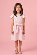 Pink Layered Net Dress M2025