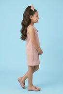 Peach Textured Sleeveless Top M2038