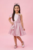 One-Shoulder Pink Party Dress M2063