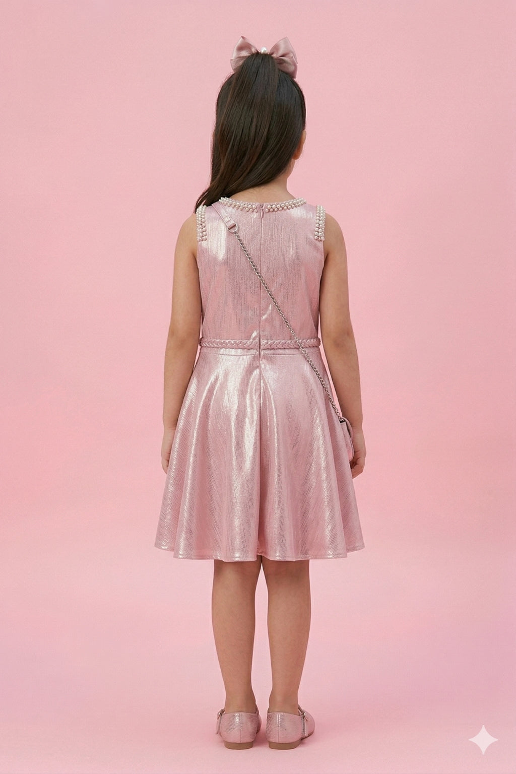One-Shoulder Pink Party Dress M2063