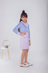 Tiny Girl Blue & Pink Panel Dress
