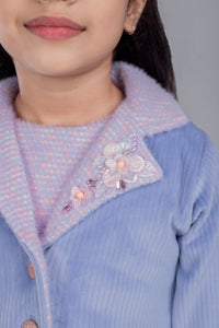 Tiny Girl Blue & Pink Panel Dress