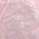 Blush Pink Sequin Dress with Pleated Flutter Sleeves M2256