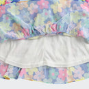 Blue Multicolour Floral Tiered Dress M2262