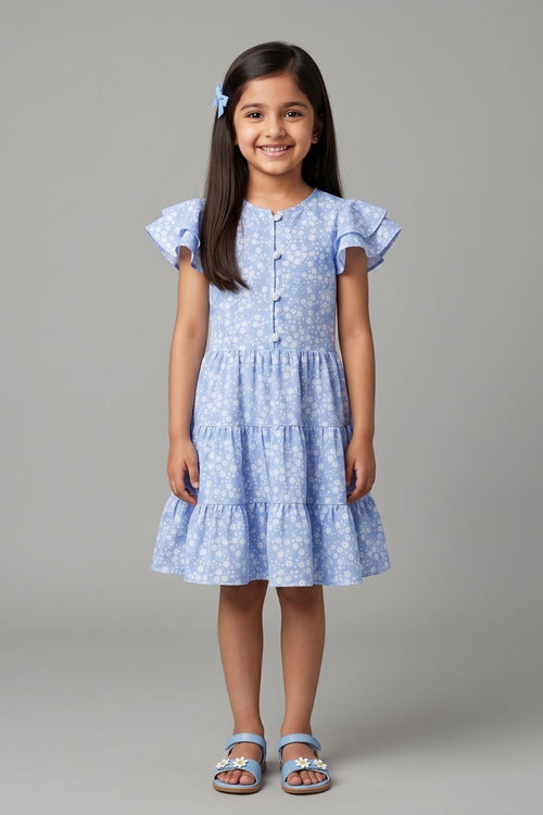 Print Fit & Flare Dress M2283