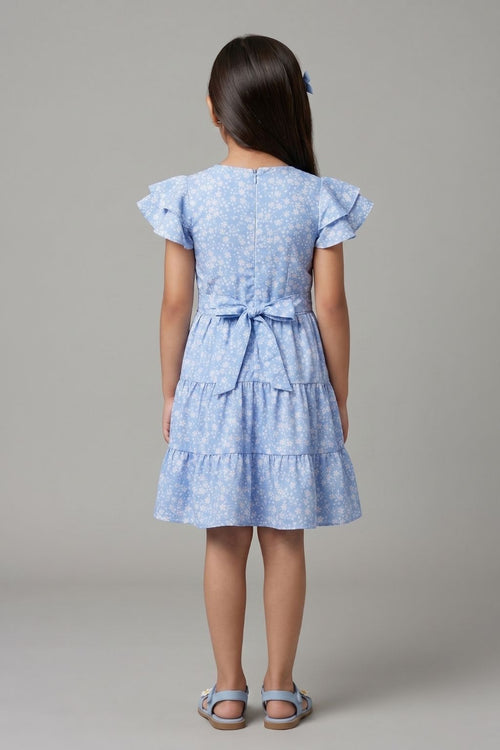 Print Fit & Flare Dress M2283