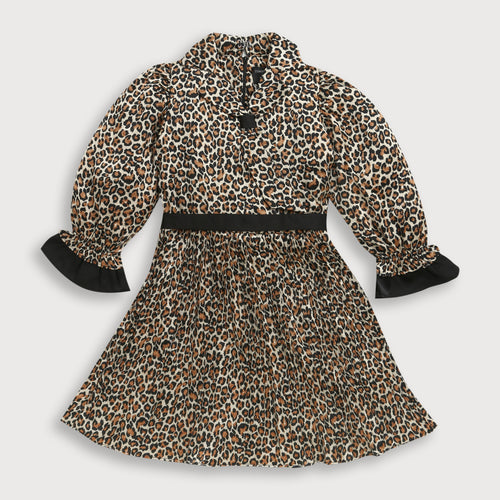 Leopard Print Wrap Dress M2307