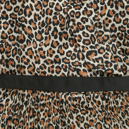 Leopard Print Wrap Dress M2307