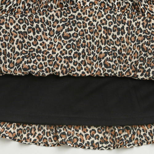 Leopard Print Wrap Dress M2307