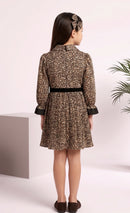 Leopard Print Wrap Dress M2307