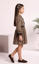 Leopard Print Wrap Dress M2307