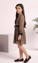 Leopard Print Wrap Dress M2307