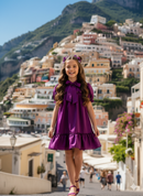 Wine Princess Shimmer Dress M2308