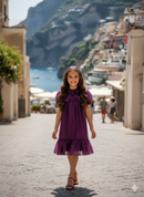 Wine Princess Shimmer Dress M2308