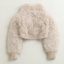 Gold Sequin Party Dress with Fur Shrug