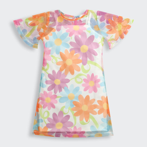 Multicolor Floral Printed Casual Dress M2395