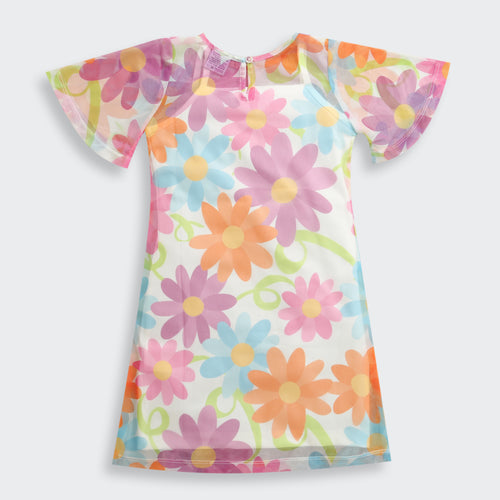 Multicolor Floral Printed Casual Dress M2395
