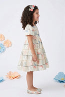 Pastel Pineapple Tiered Dress M2403
