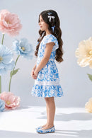 Blue Petal Frill Dress M2412