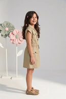 Fawn Button Dress M2418