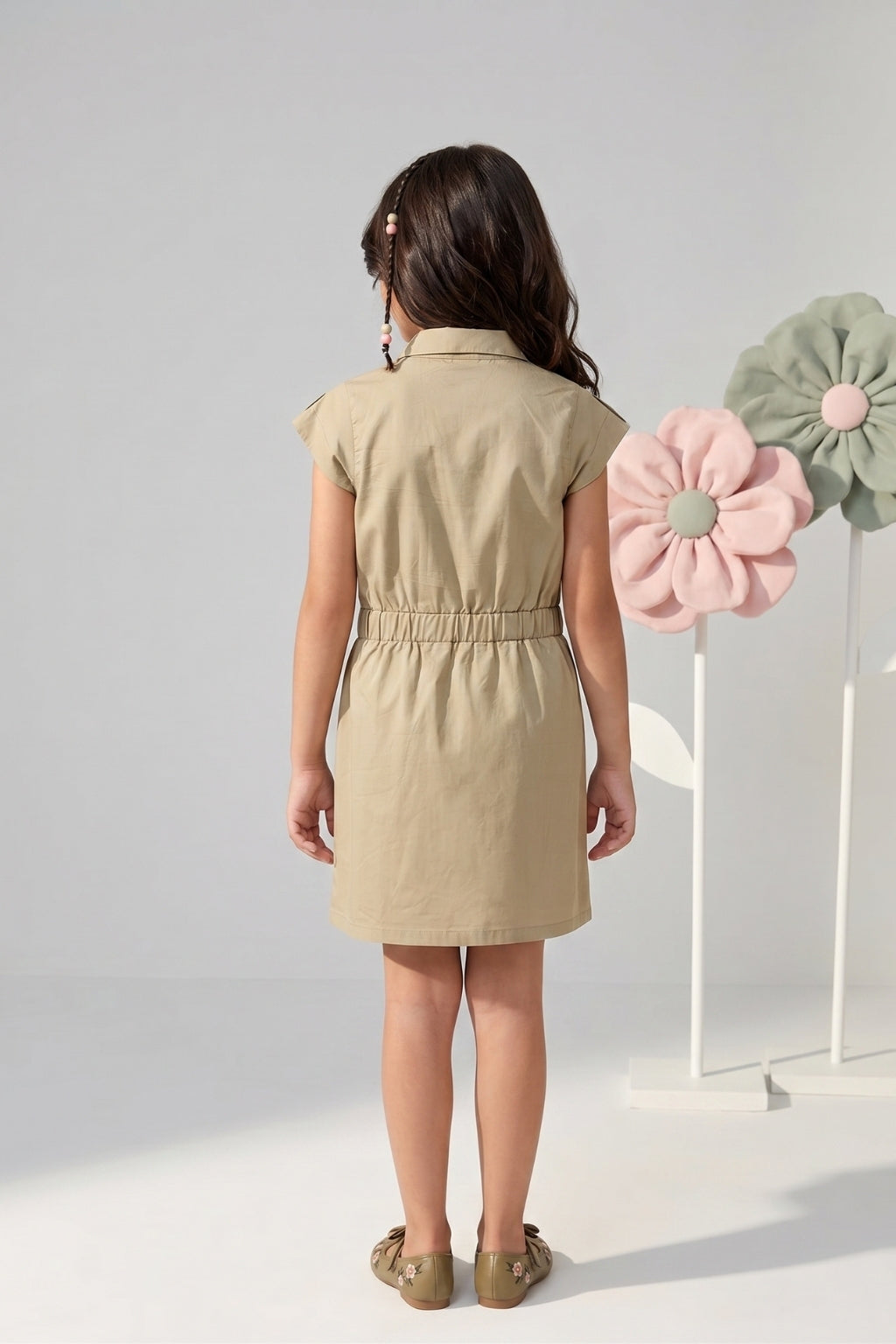 Fawn Button Dress M2418