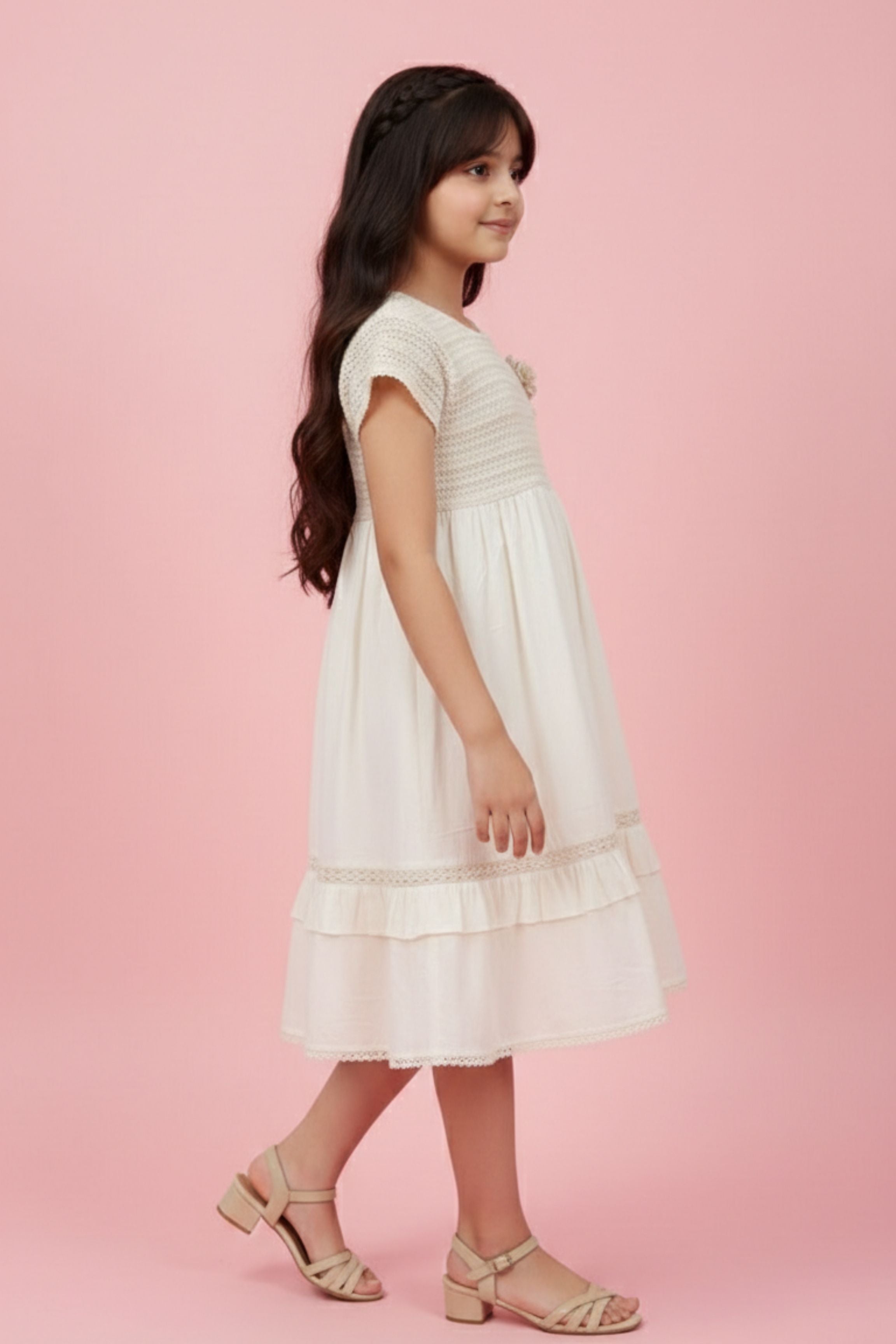 Soft Cream Party Dress M2419