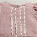 Dusty Pink Lace Party Dress for Girls