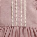 Dusty Pink Lace Party Dress for Girls