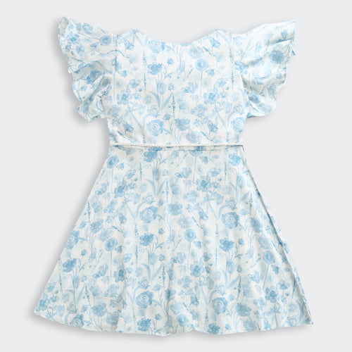 Blue Blossom Flutter Dress M2455