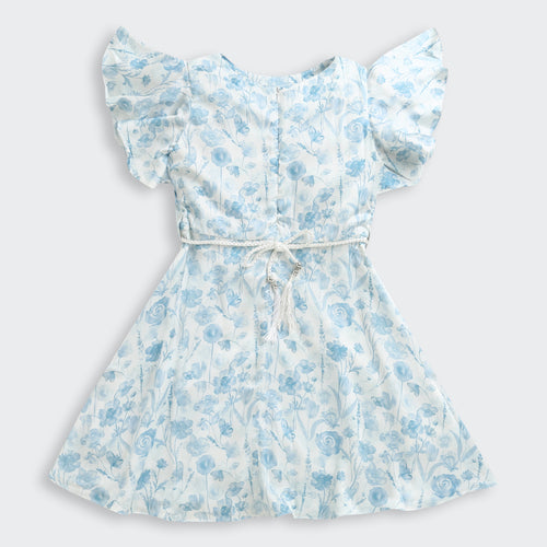 Blue Blossom Flutter Dress M2455