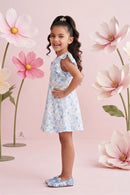 Blue Blossom Flutter Dress M2455