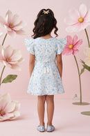 Blue Blossom Flutter Dress M2455
