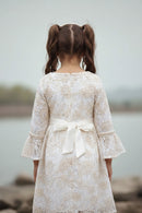 Tiny Girl Off-White Lace Party Dress for Girls