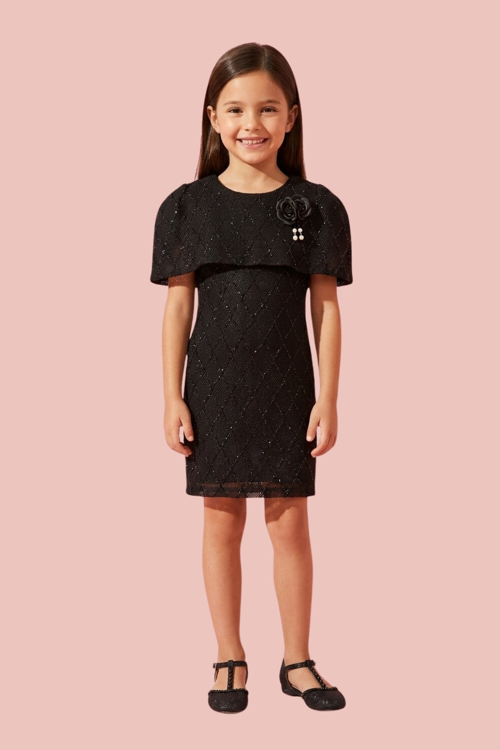 Black Solid Knitted Casual Dress M2507
