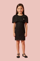 Black Solid Knitted Casual Dress M2507