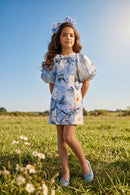 Blue Printed Cotton Summer Wear M2529