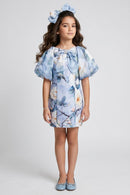 Blue Printed Cotton Summer Wear M2529