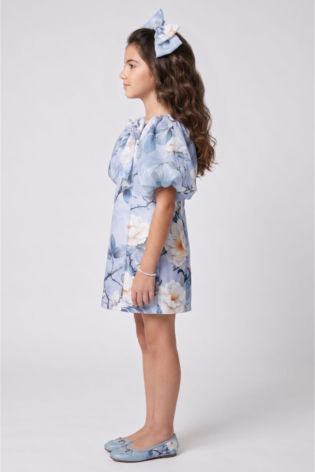Blue Printed Cotton Summer Wear M2529