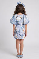 Blue Printed Cotton Summer Wear M2529