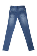 Classic Blue Stretch Denim Jeans for Girls