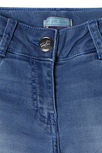 Classic Blue Stretch Denim Jeans for Girls