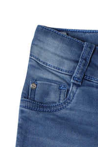 Classic Blue Stretch Denim Jeans for Girls