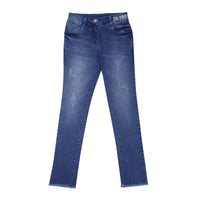 Girls Blue Skinny Fit Denim Jeans