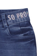 Girls Blue Skinny Fit Denim Jeans