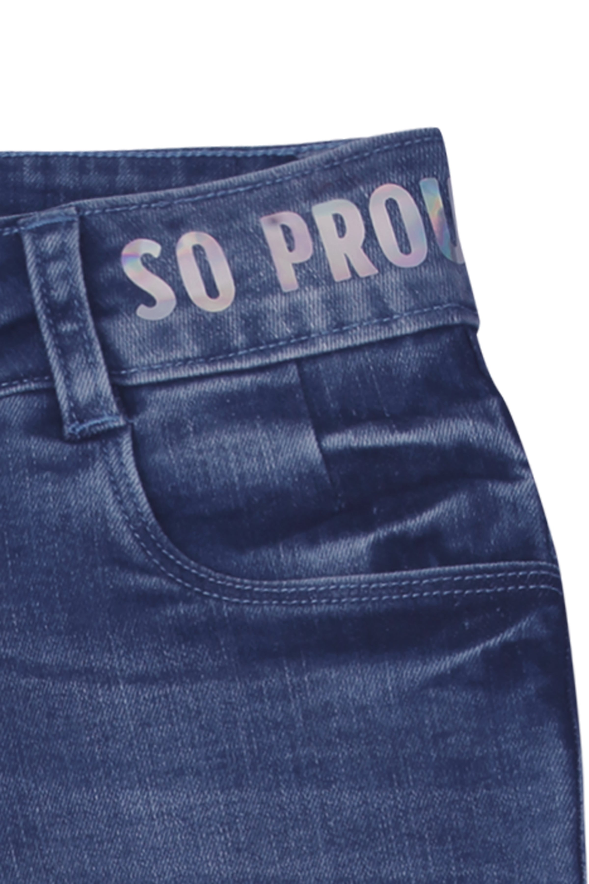 Girls Blue Skinny Fit Denim Jeans