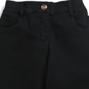Girls Black Straight Fit Pants