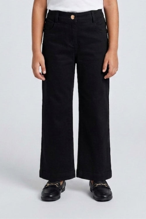 Black Straight Fit Pant P1453