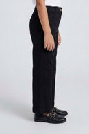 Black Straight Fit Pants P1453