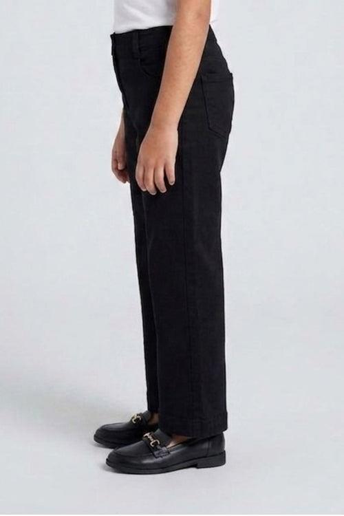 Black Straight Fit Pant P1453